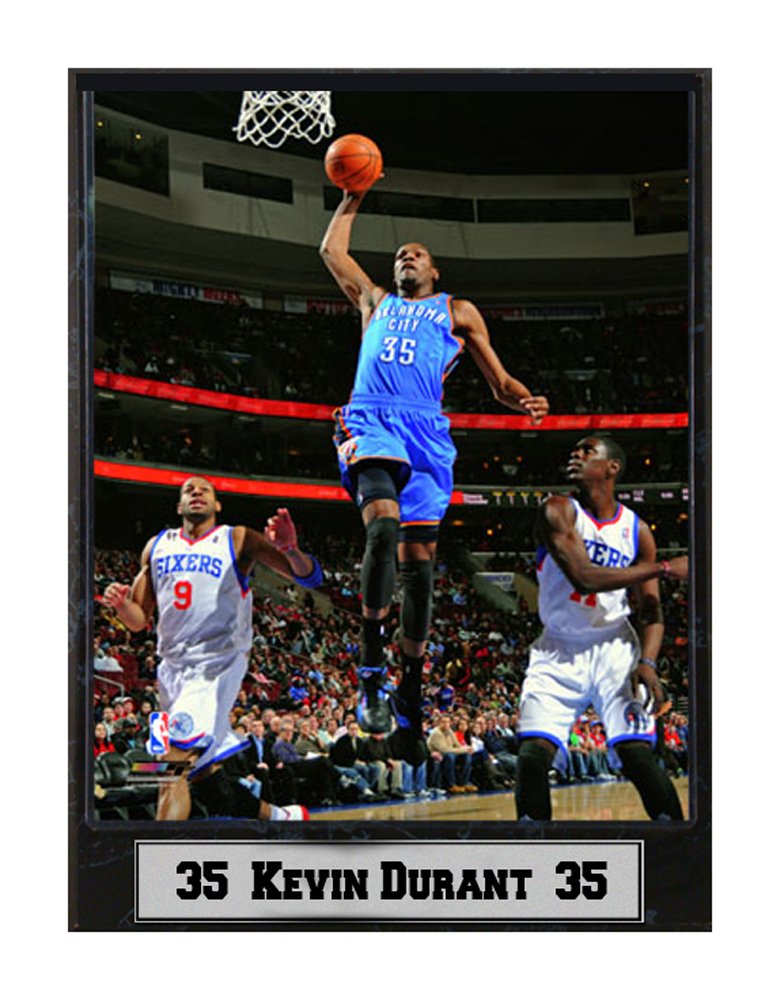 9X12 Plaque - Kevin Durant Oklahoma City Thunder