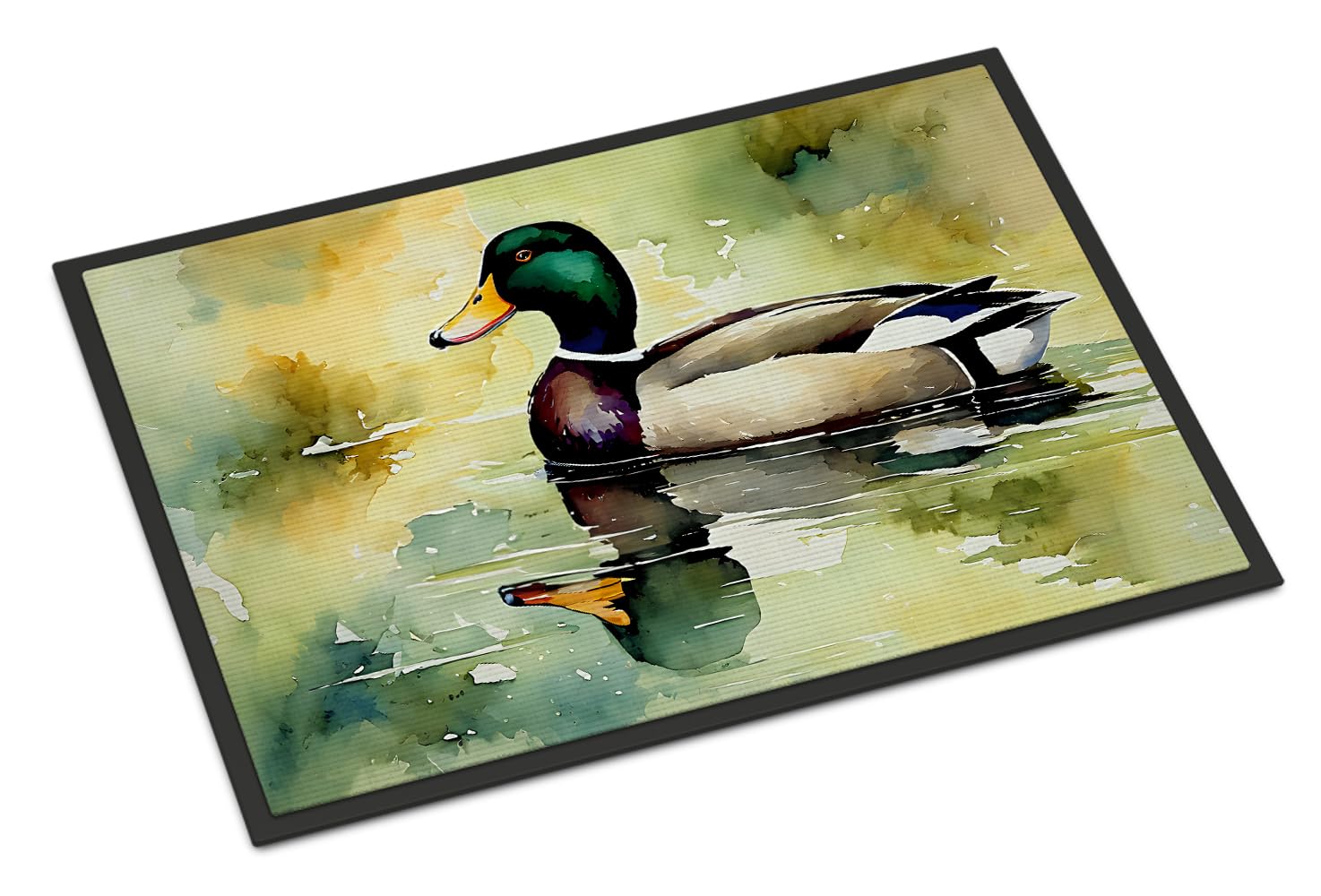 Carolines Treasures DAC3241MAT Mallard Doormat Front Door Mat Indoor Outdoor Rugs for Entryway, Non Slip Washable Low Pile, 18H X 27W