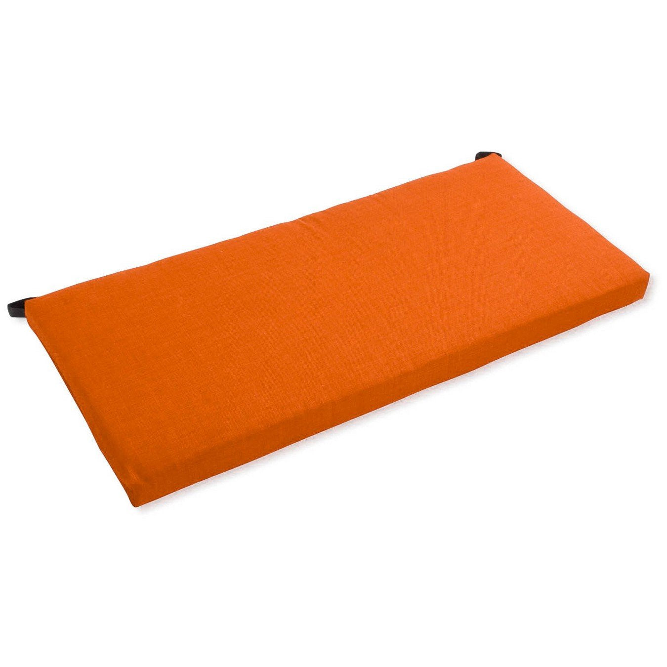 42-inch by 19-inch Spun Polyester Loveseat Cushion - Tangerine Dream