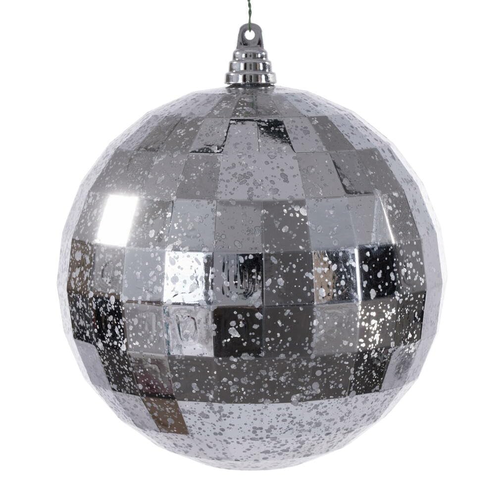 Casafoyer 8” Silver Mirror Mercury Ornament - (Pack Of 2)