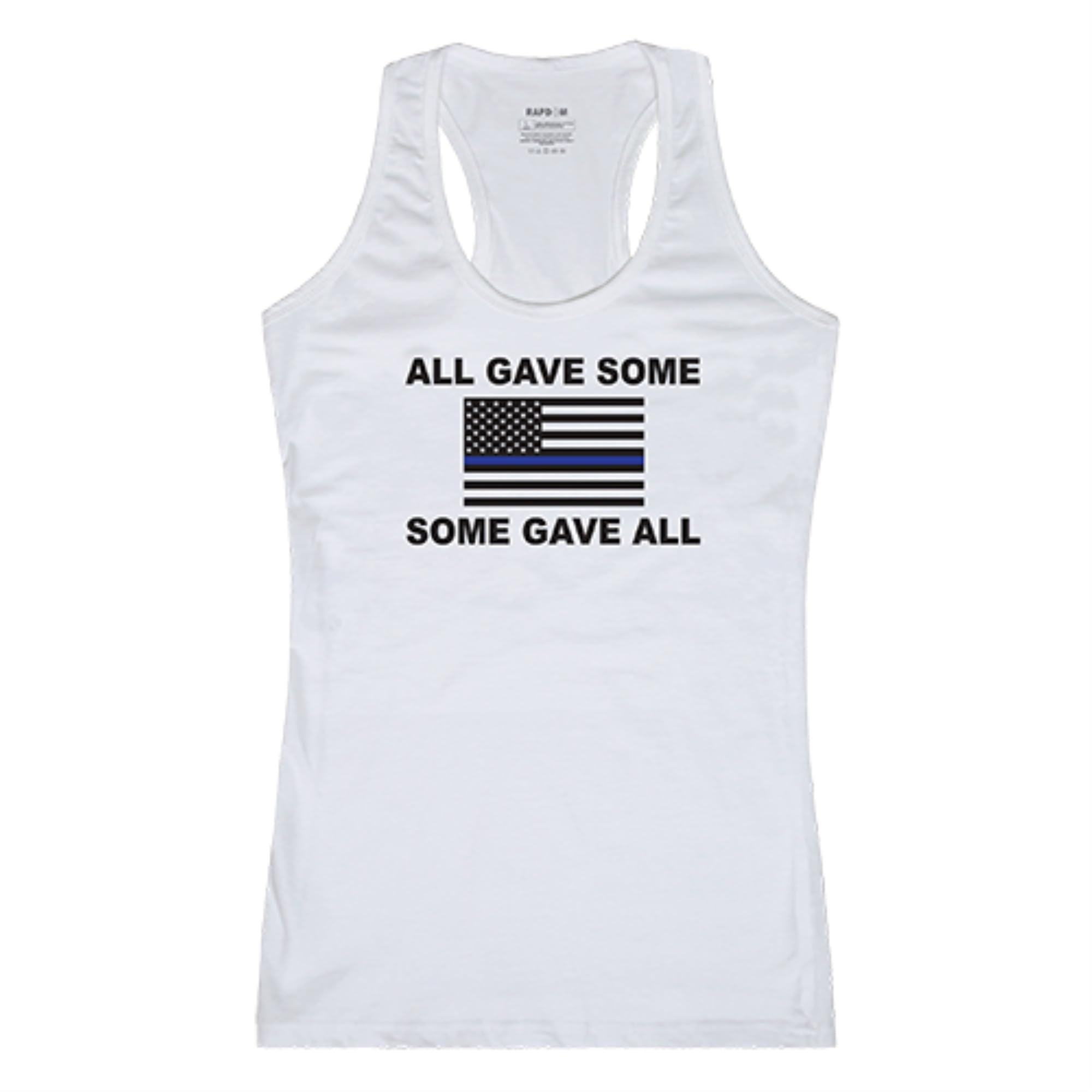 Womens Graphic Tank, All Gave, White, L