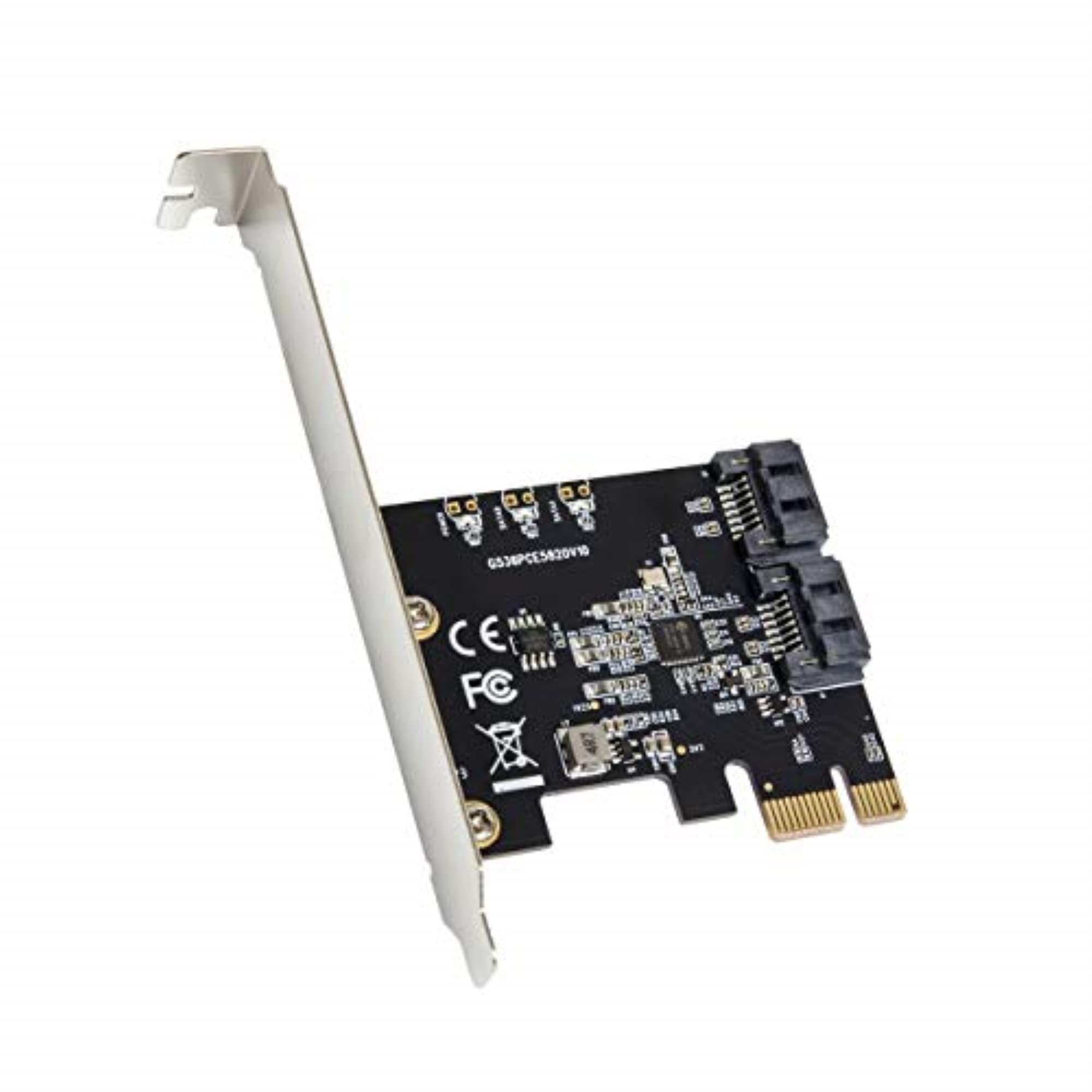 2 Port SATA III Non-RAID PCI-e 3.0 x1 Controller Card