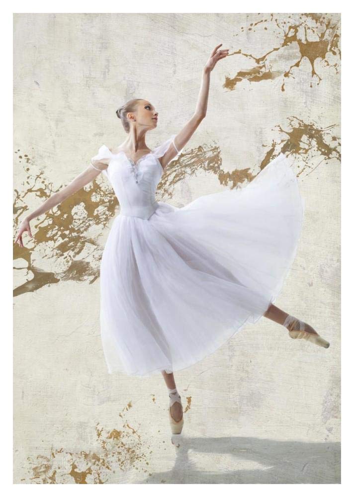 White Ballerina-Paper Art-14x20”