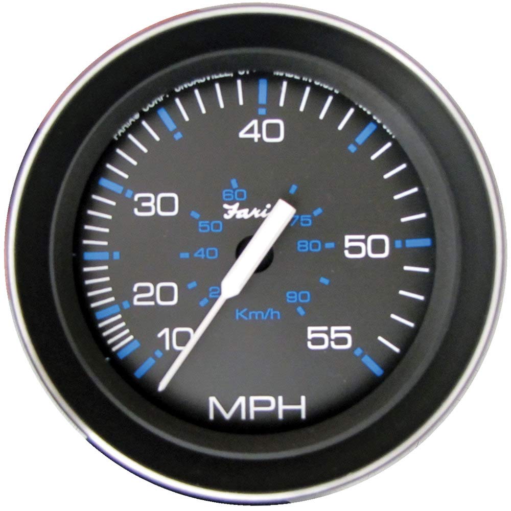 Faria Beede 33009 Coral Speedometer (55 Mph) Pitot - 4 Black
