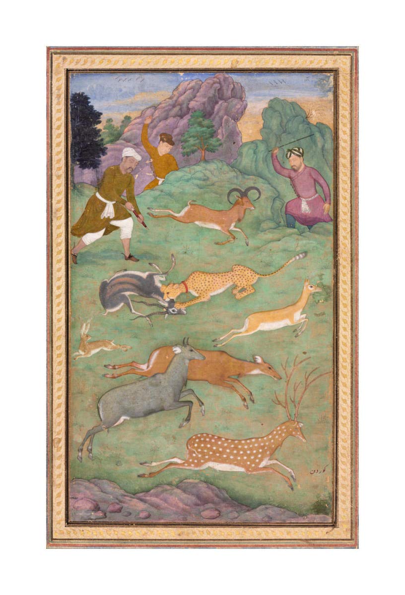 Antelope and Deer Hunt, c. 1607-1608 -Paper Art-15.665x24”