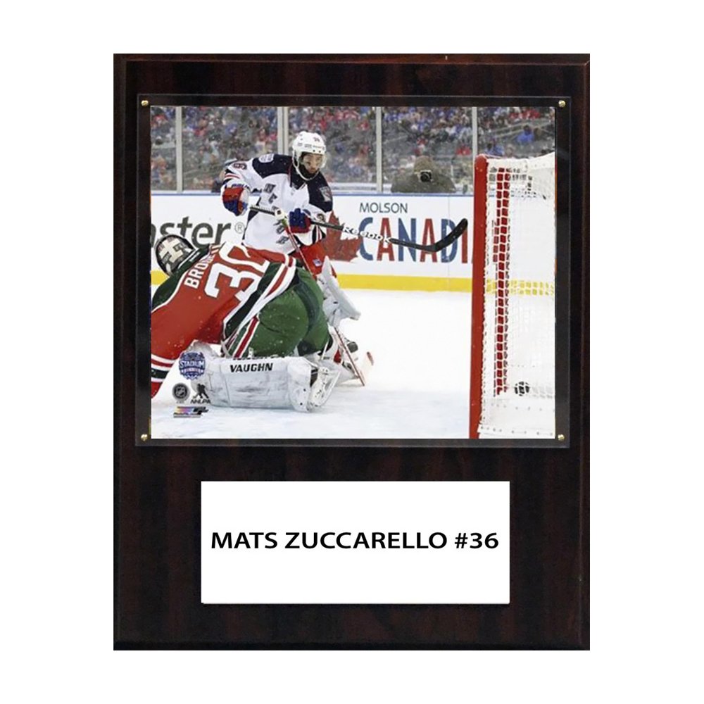 NHL 12x15″ Mats Zuccarello New York Rangers Player Plaque