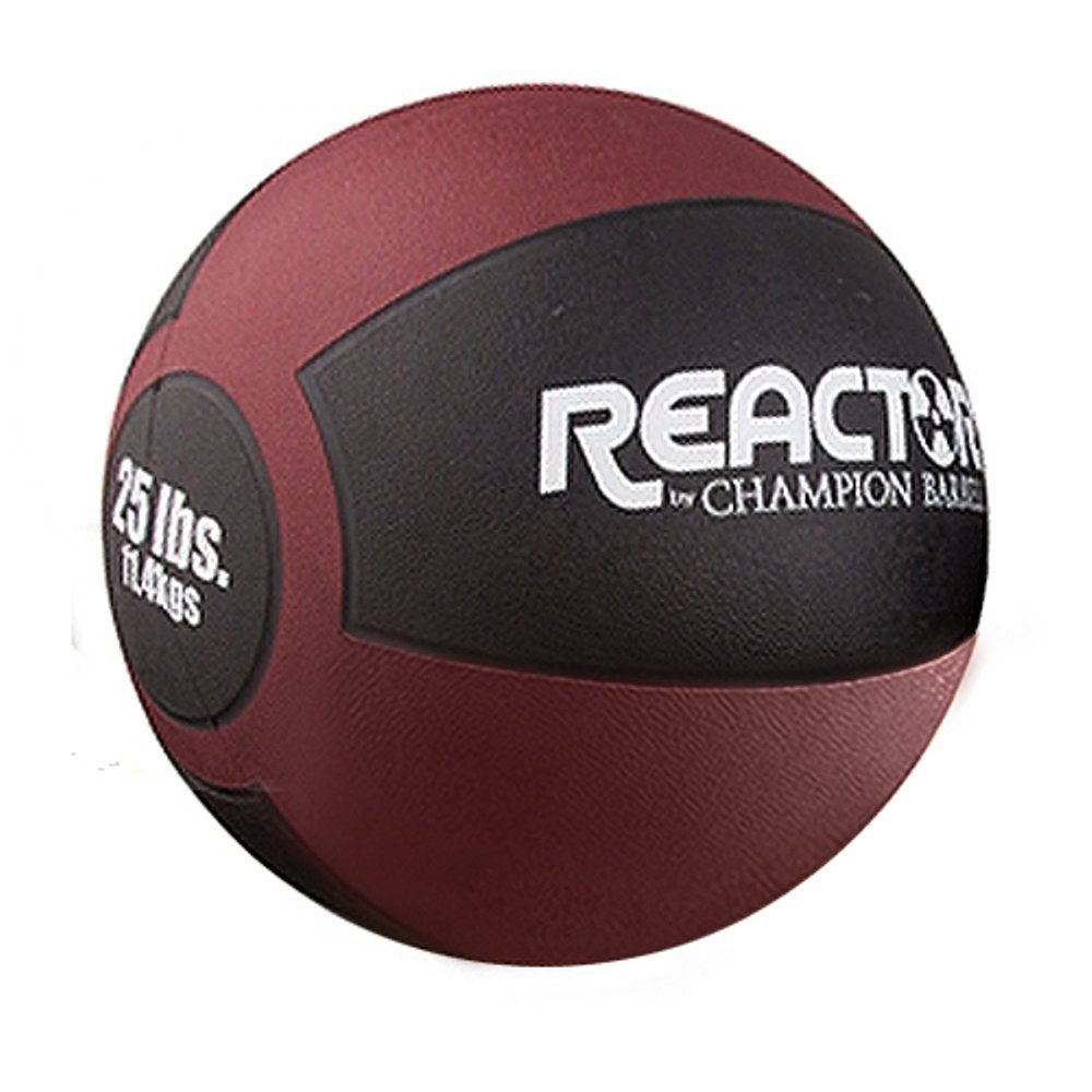 Reactor Rubber Medicine Ball (25 lb - Maroon)