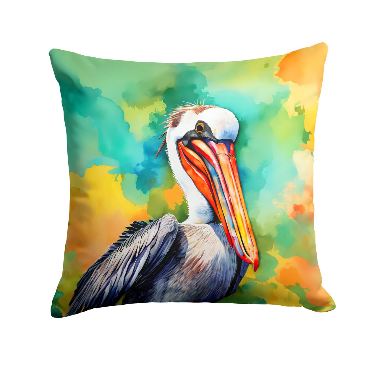 Hippie Animal Pelican Throw Pillow