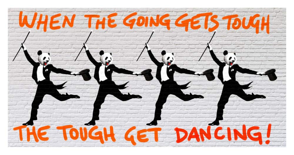 When the going gets tough....-Paper Art-38x20”