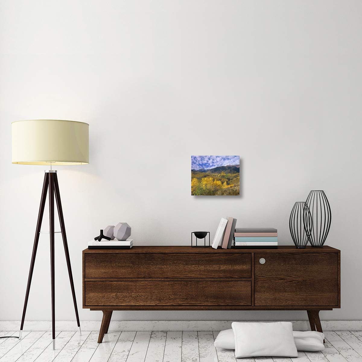 Quaking Aspen in autumn, Colorado-Canvas Art-16x13.12”