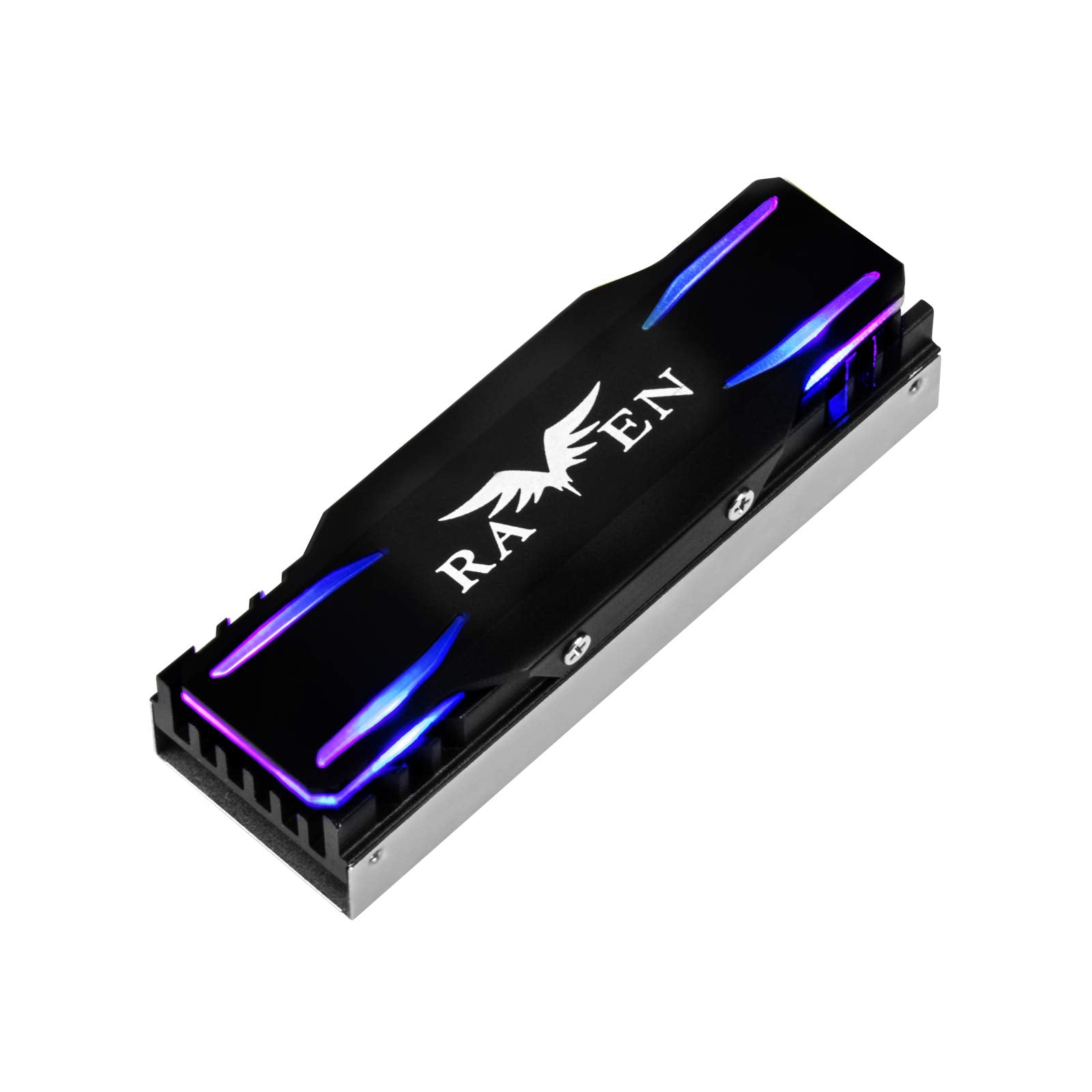 5V ARGB lighting, SATA/NVMe, NGFF/M.2 SSD aliminum heatsink cooling kit with high efficiency thermal pad