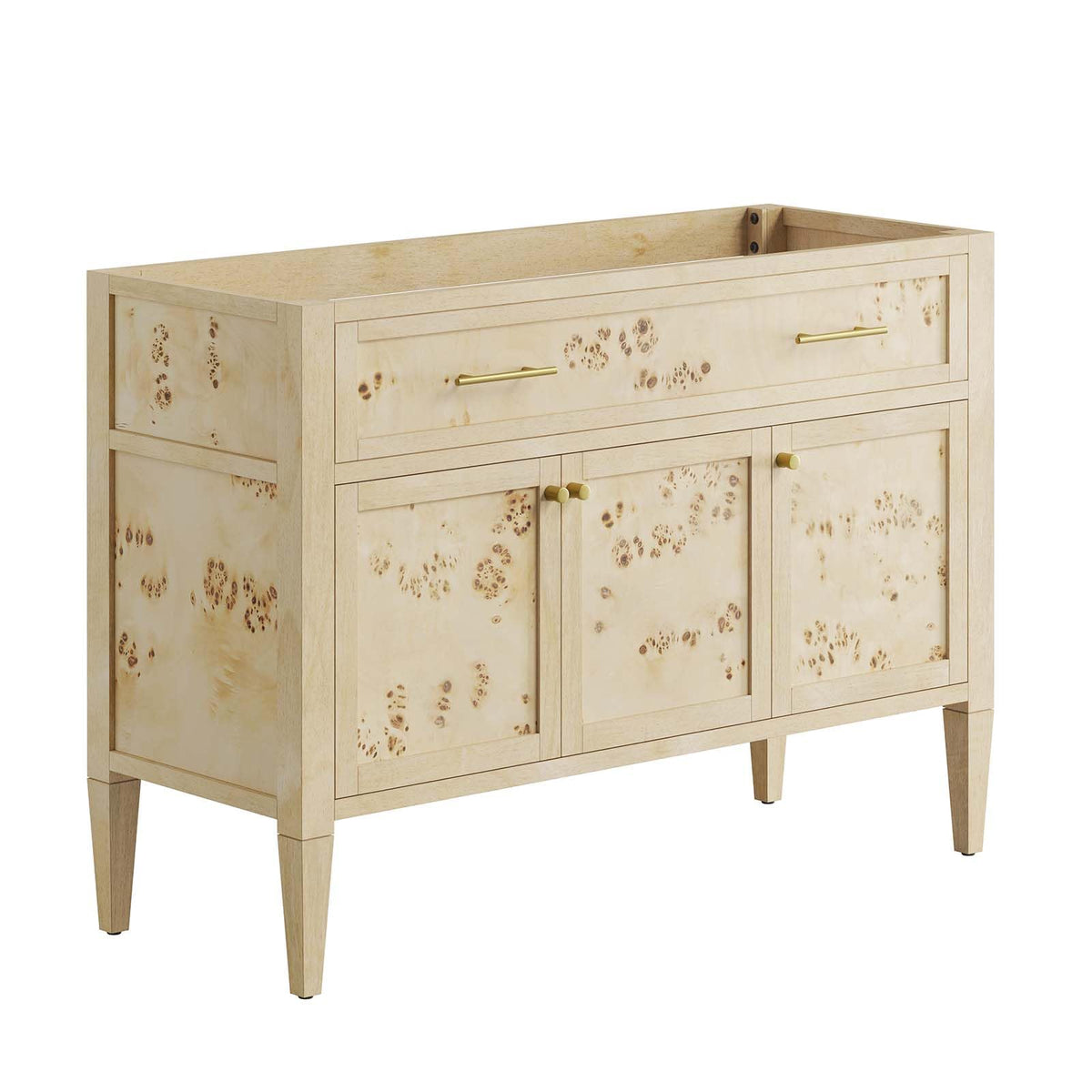 Modway Eei-6140-Bur Elysian 48' Wood Bathroom Vanity Cabinet (Sink Basin Not Included), Burl