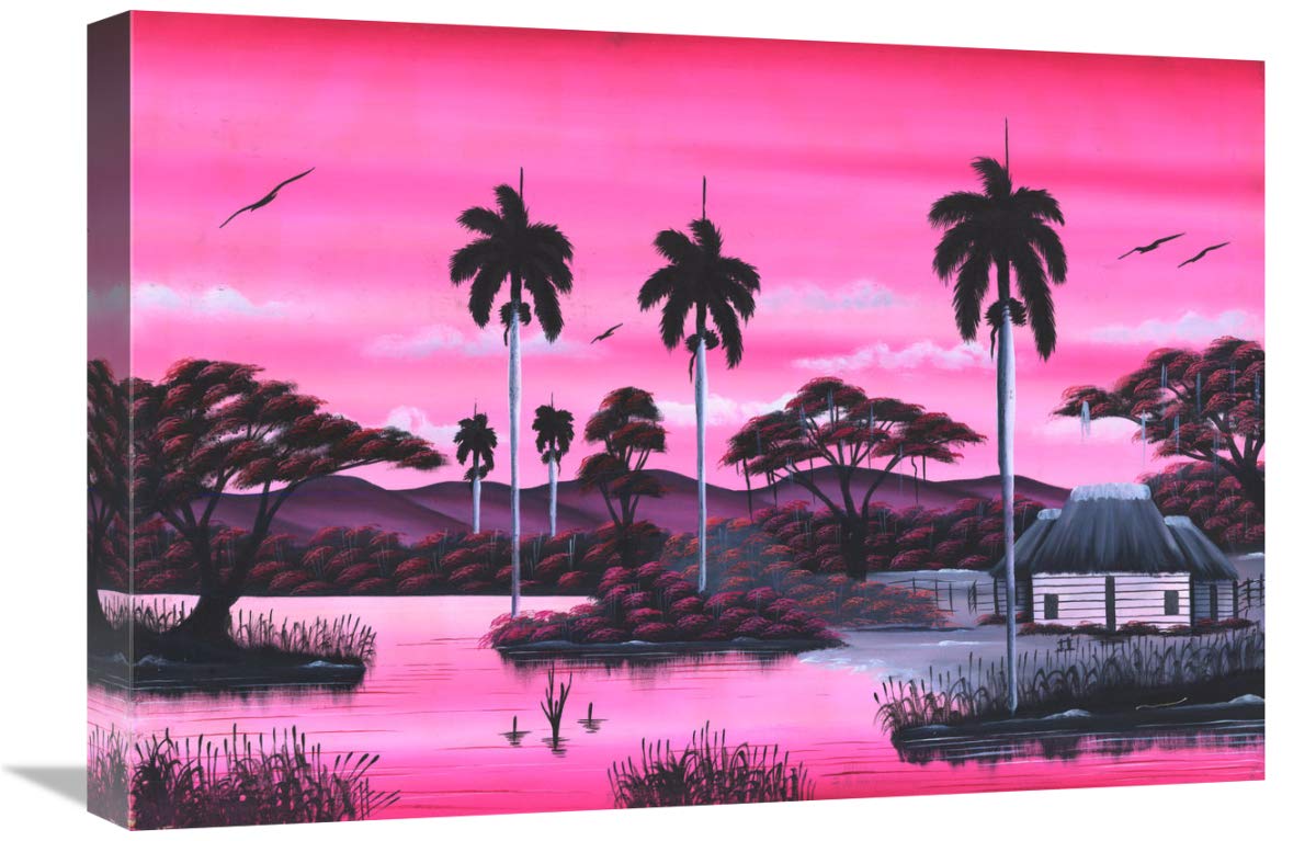 Jumby Village 4-Canvas Art-24x16”