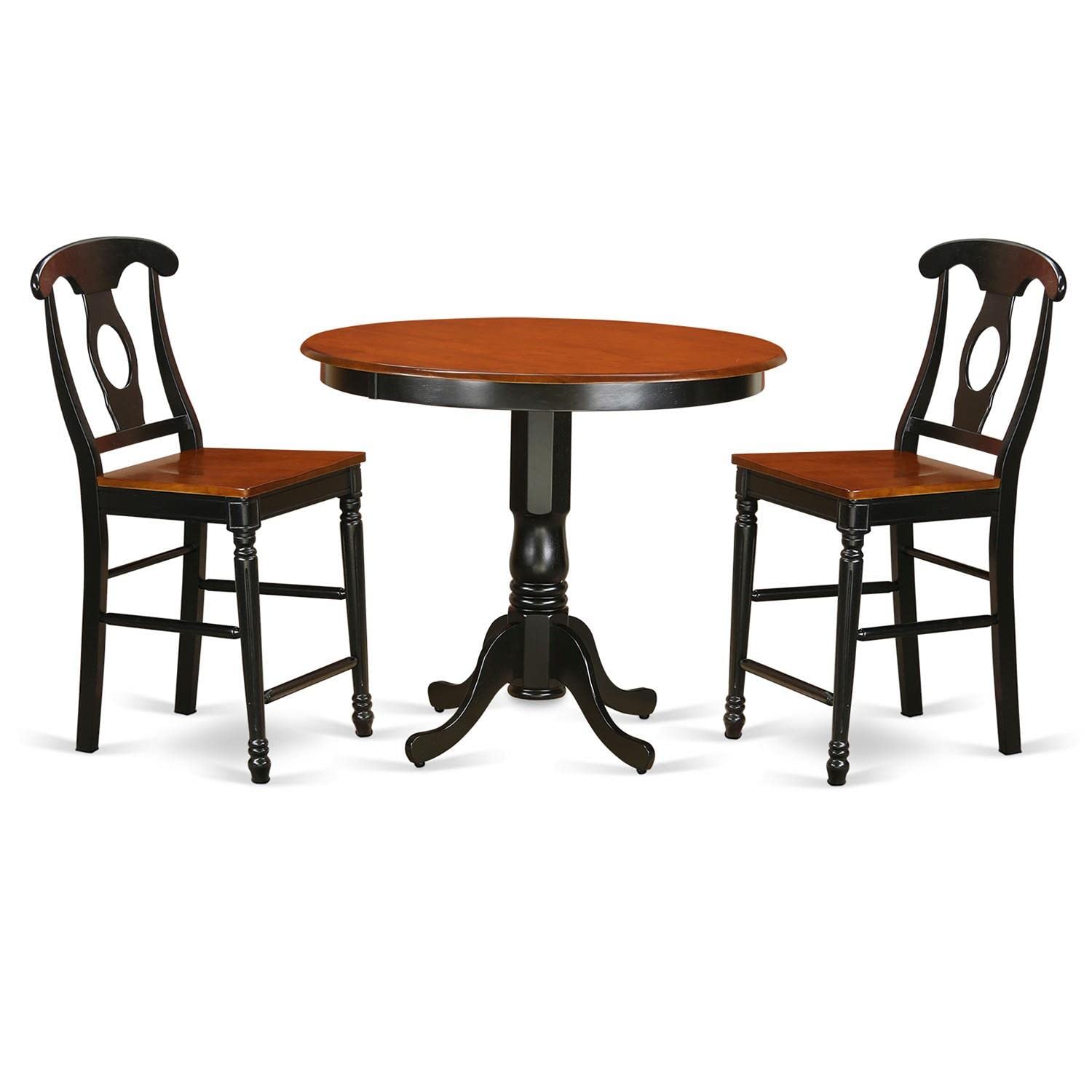 3  Pc  pub  Table  set  -  Small  Kitchen  Table  and  2  counter  height  stool.