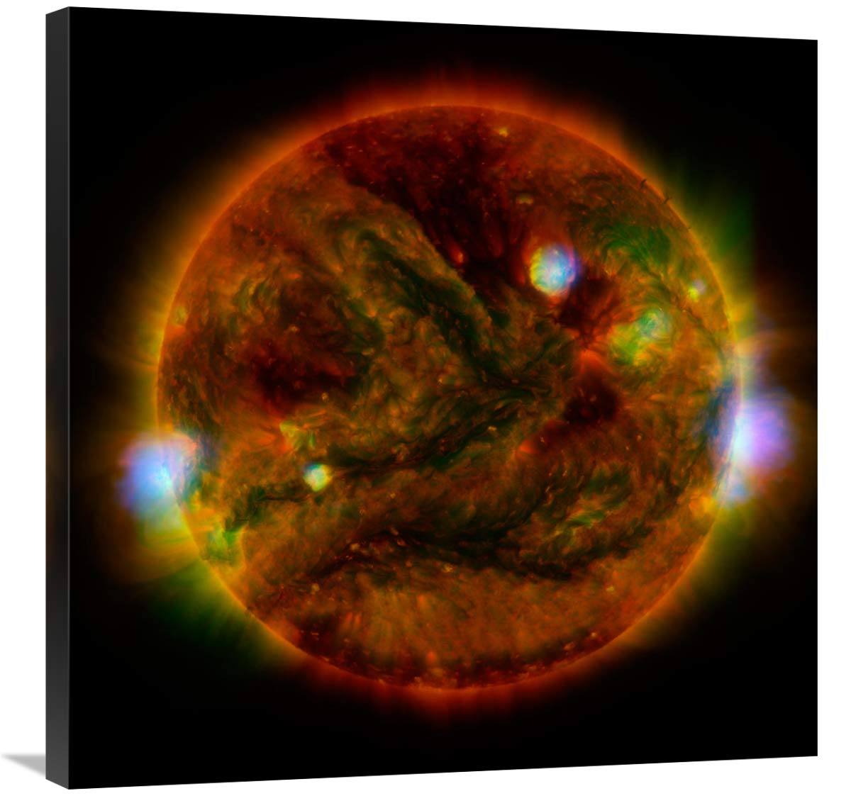The Sun, taken by NuSTAR, April 29, 2015-Canvas Art-30x30”