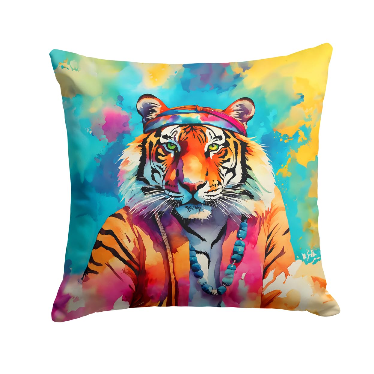 Hippie Animal Bengal Tiger Throw Pillow