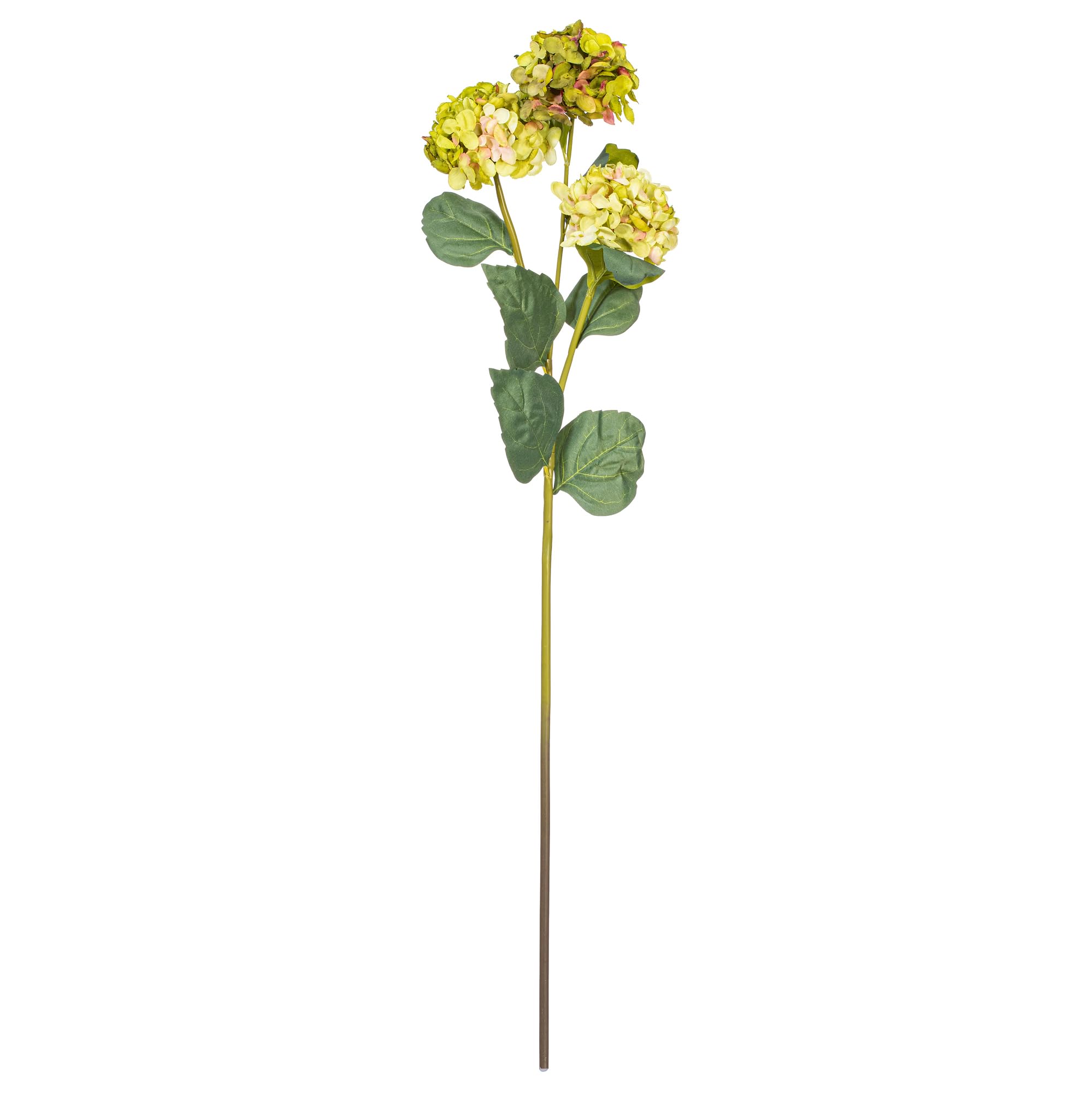 Casafoyer  33” Light Green Artificial Hydrangea Spray with Three Flower Heads 2 per bag. - (Pack Of 2)