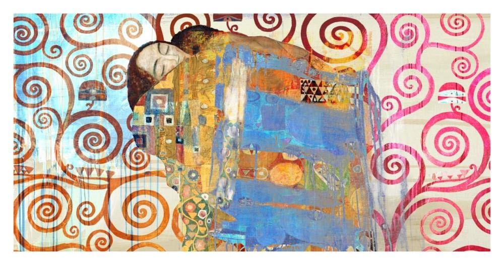 Klimts Embrace 2.0-Paper Art-38x20”