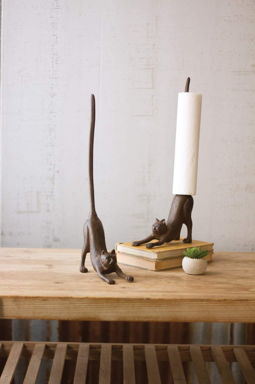 Cast Iron Cat Paper Towel Holder (Min 2)