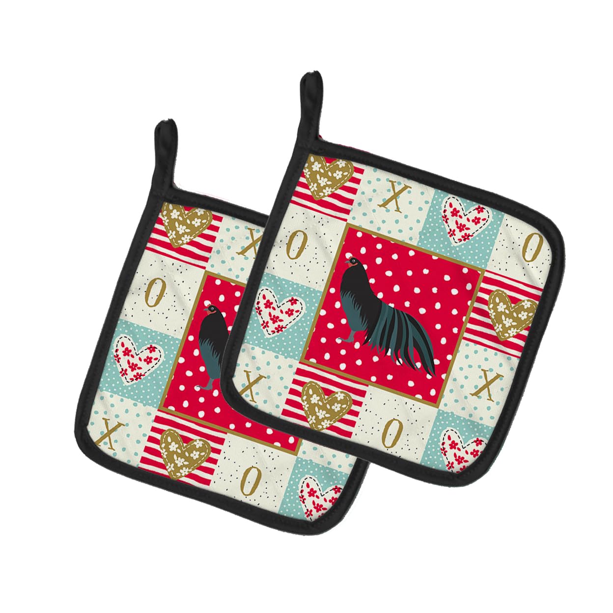 Sumatra Chicken Love Pair of Pot Holders