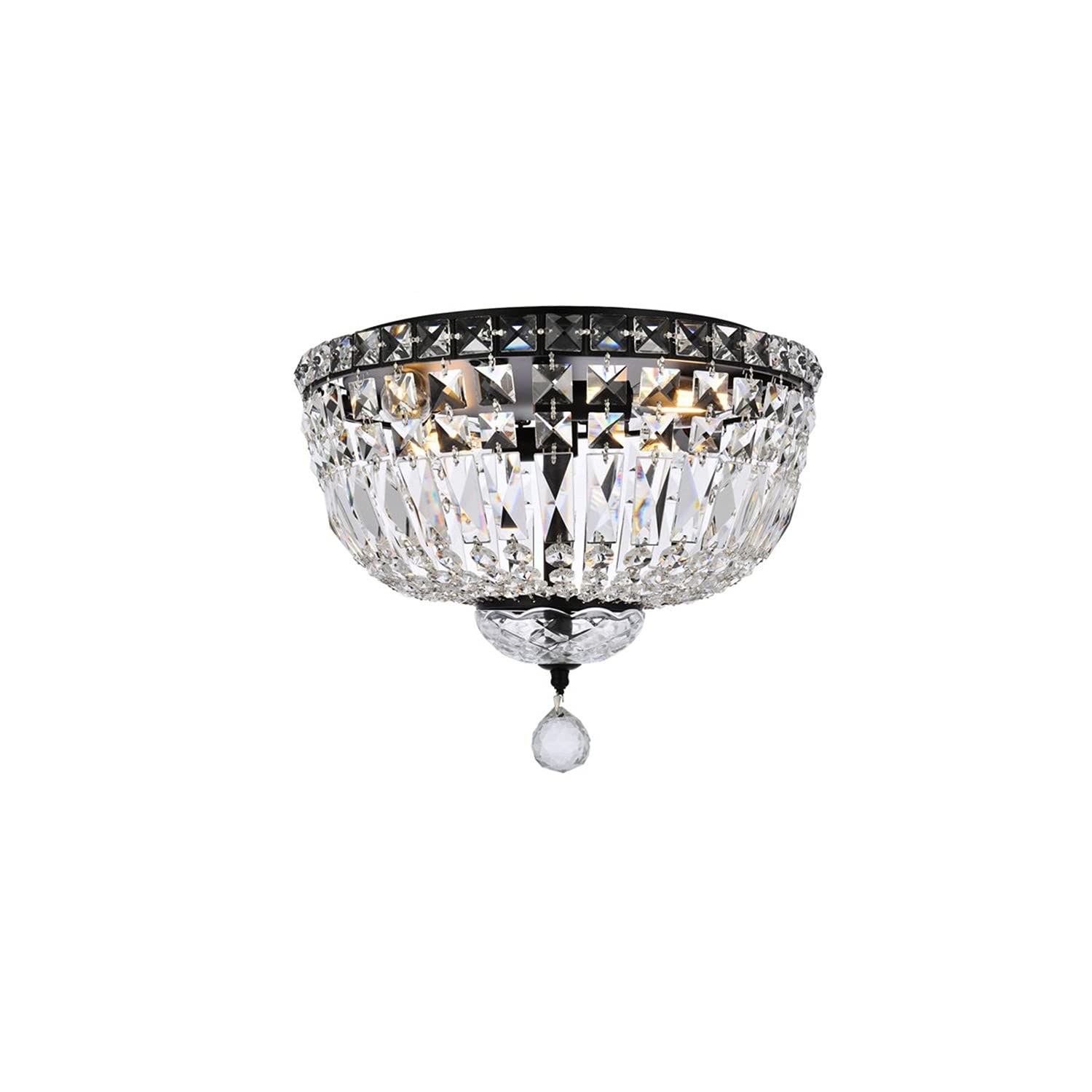 Tranquil 16 inch black flush mount
