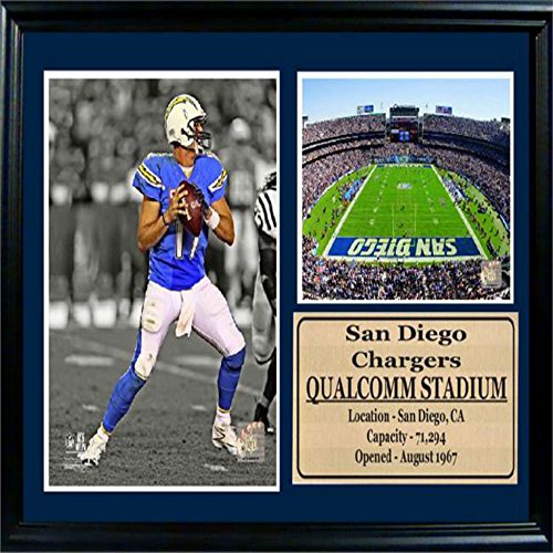 12x18 Photo Stat Frame - Philip Rivers San Diego Chargers