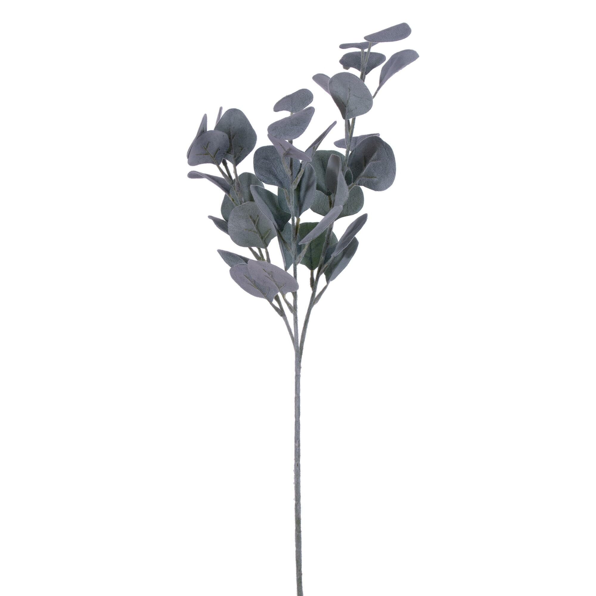 Casafoyer  26” Artificial Frosted Green Money Leaf Spray. 3 Sprays In A Bag. - (Pack Of 2)