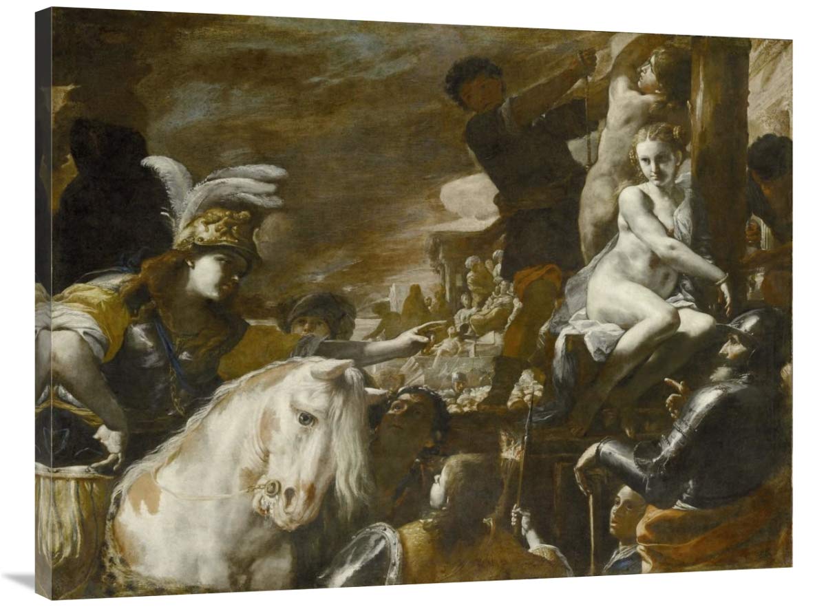 Clorinda Rescuing Sofronia and Olindo-Canvas Art-40x30”