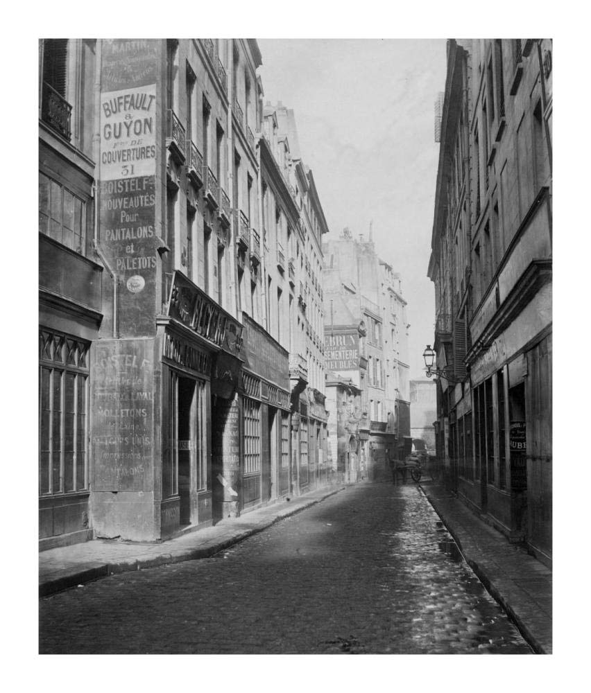 Paris, 1865 - Rue des Bourdonnais de la rue de Rivoli-Paper Art-15x18”