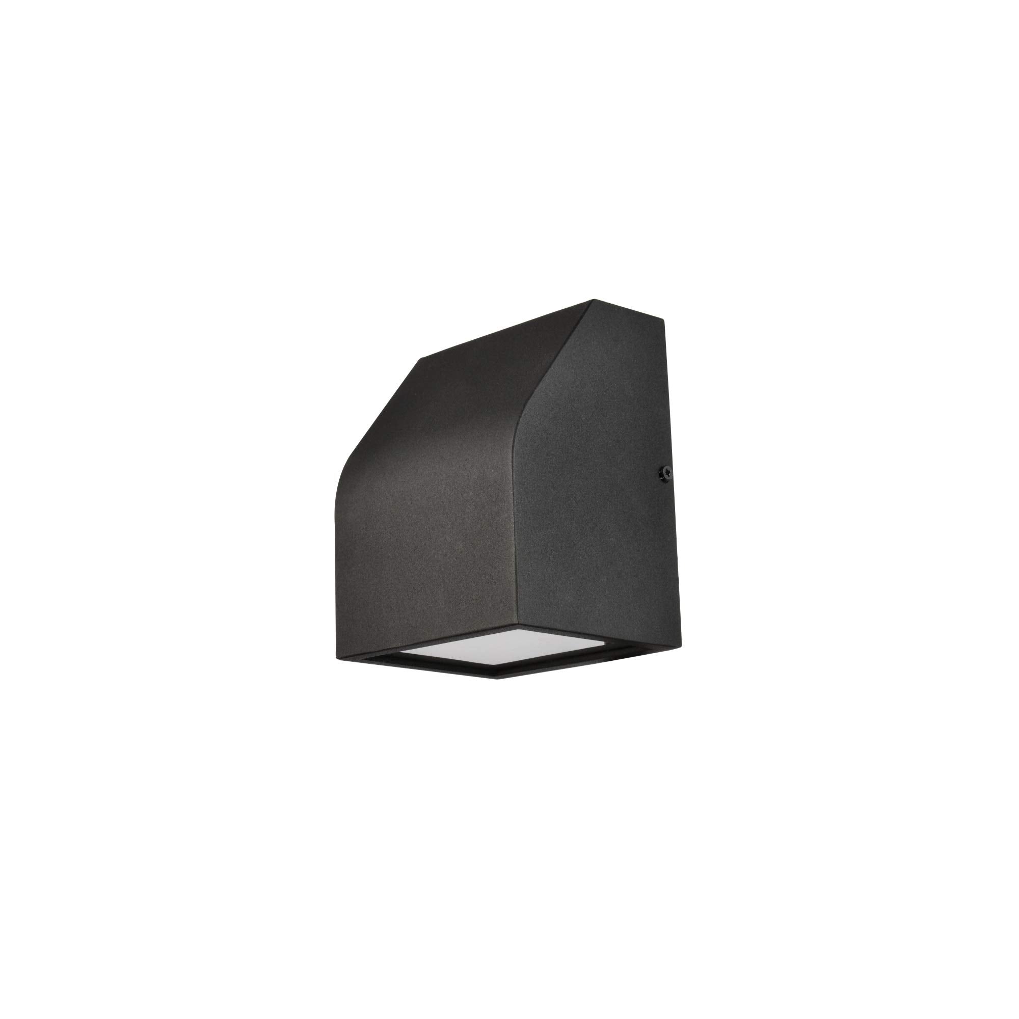 Living District Raine 1-Light Modern Aluminum Led Wall Sconce In Black