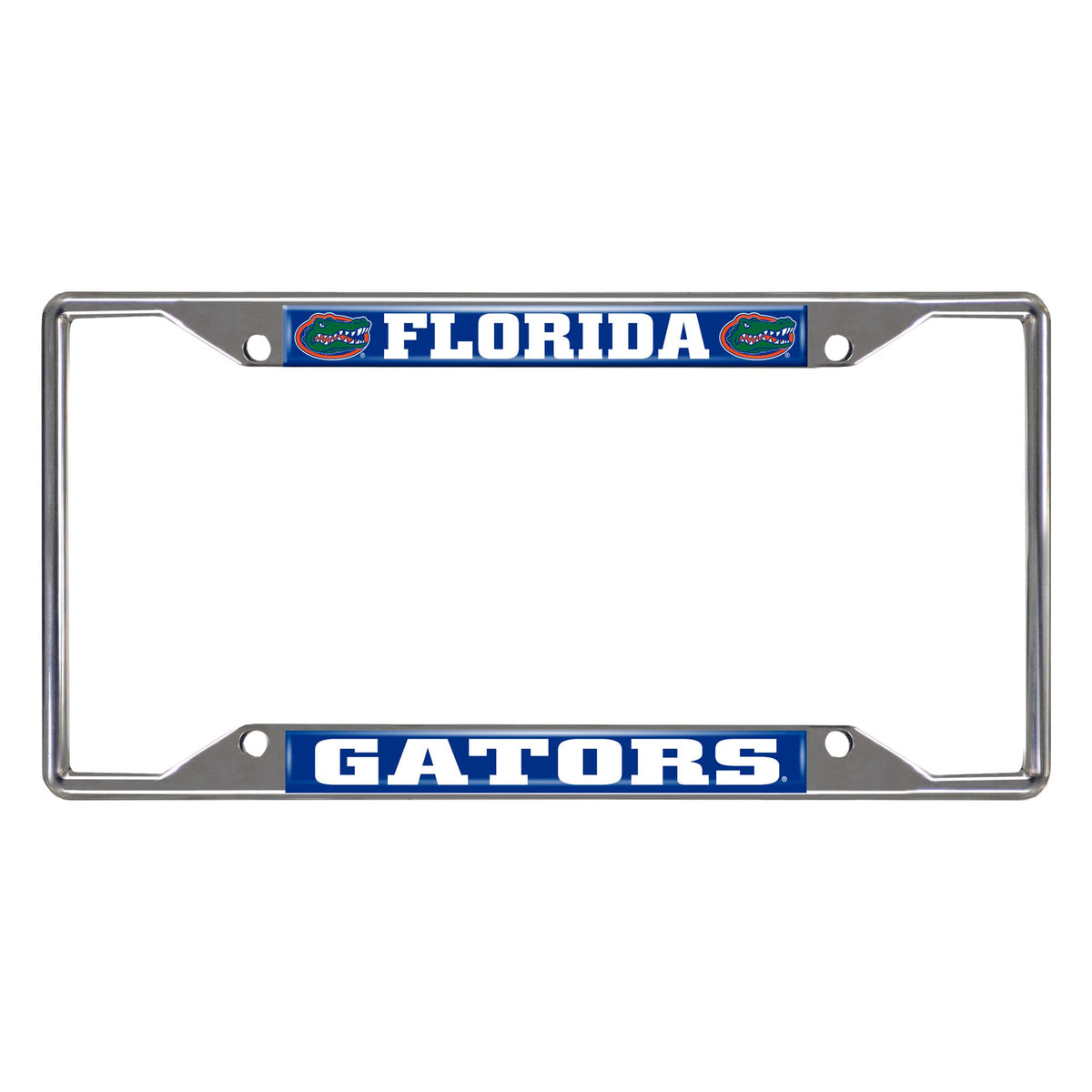 Fanmats Ncaa University Of Florida Gators Chrome License Plate Frame, 6.25X12.25