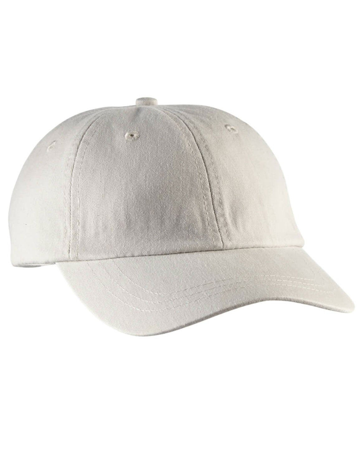 LO101 | LADIES OPTIMUM- Pigmend Dyed, Garment Washed Cotton, Six Panel, Low Profile, Unstructured Cap in a smaller ladies fit with Adams Cool-Crown mesh lining and self-fabric back closure with antique brass buckle and grommt. - IVORY