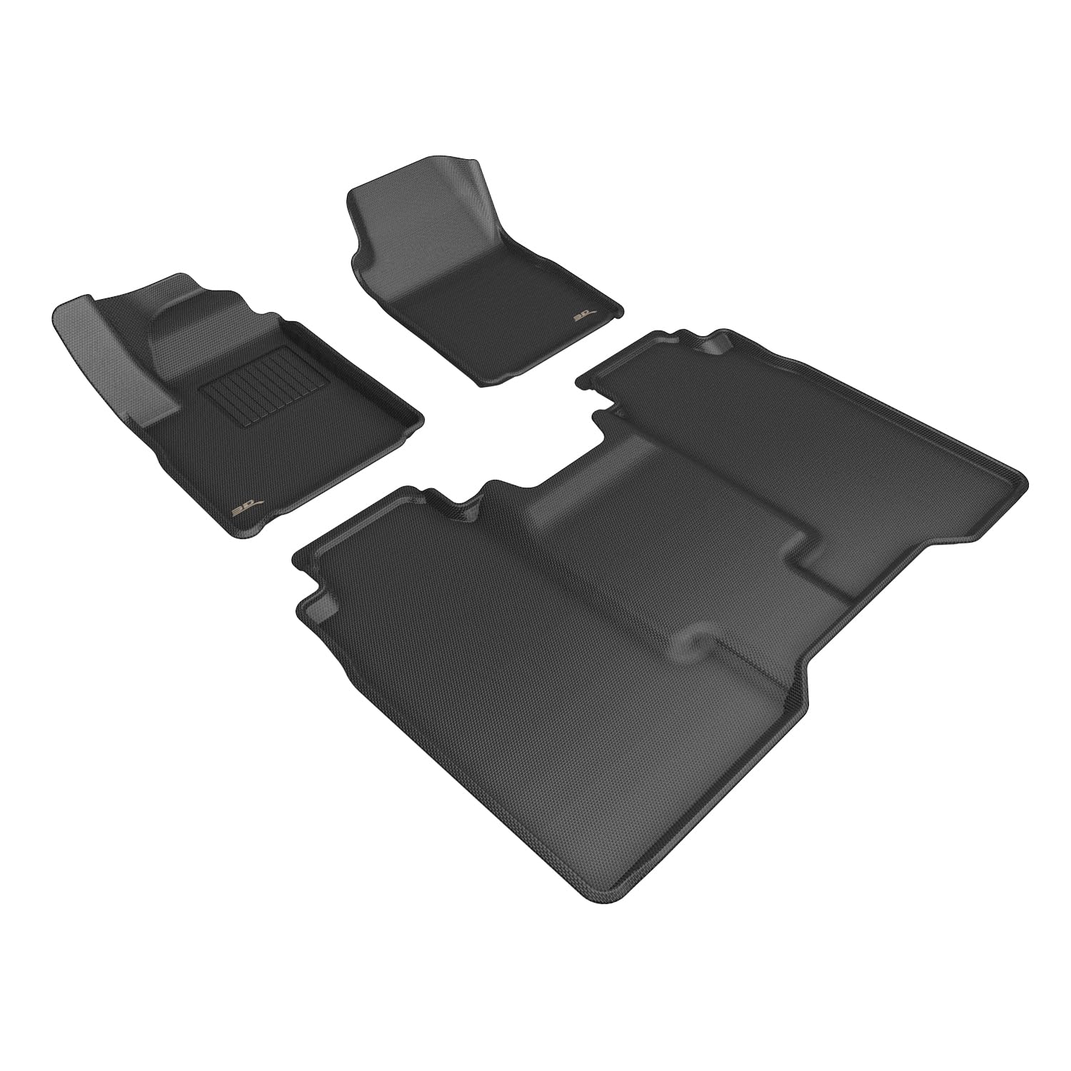 3D MAXpider Compatible with CHEVROLET SILVERADO EV CREW CAB 2024-2026 KAGU BLACK R1 R2 (NOT FIT MULTI FLEX MIDGATE,NOT FIT FACTORY SUBWOOFER)