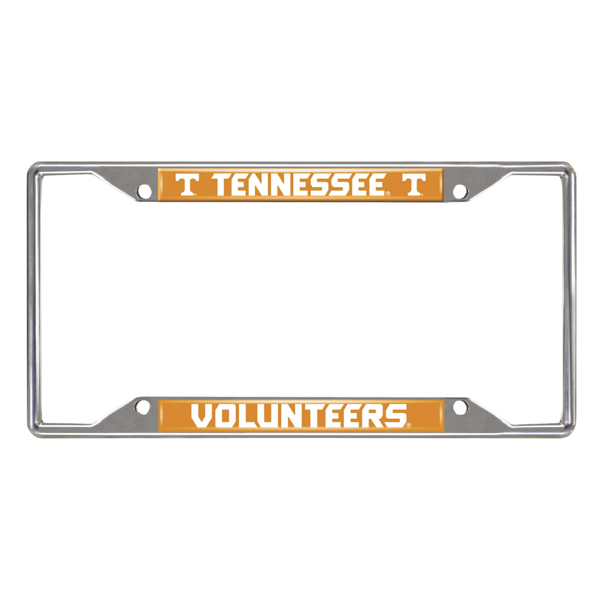 Fanmats - 14931 Ncaa University Of Tennessee Volunteers Chrome License Plate Frame 6.25X12.25