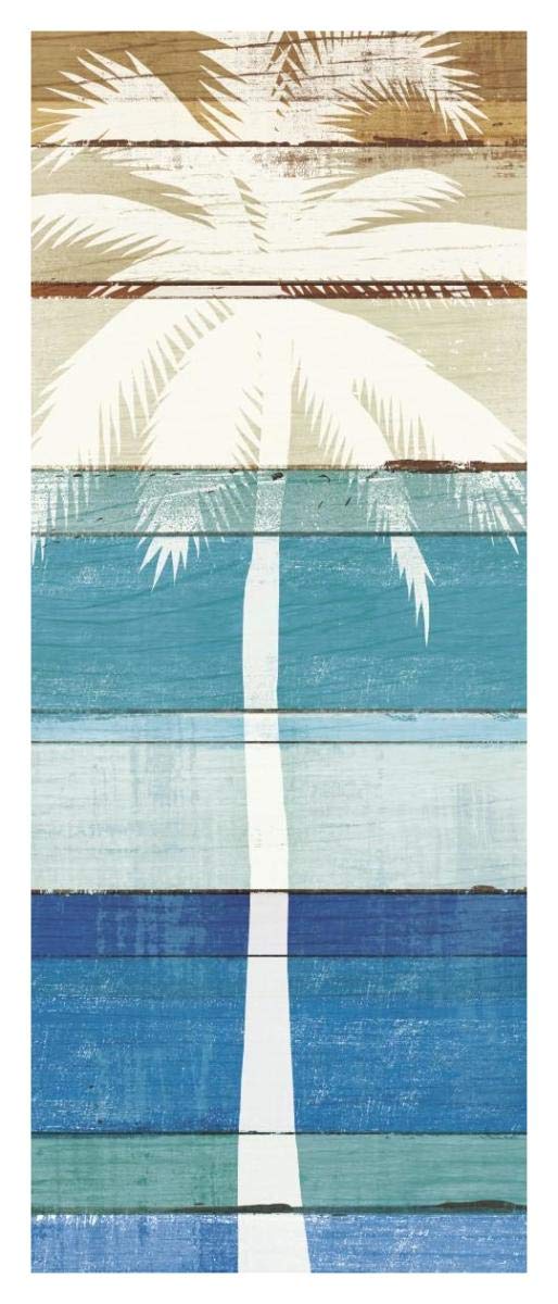 Beachscape Palms V -Paper Art-18x42”