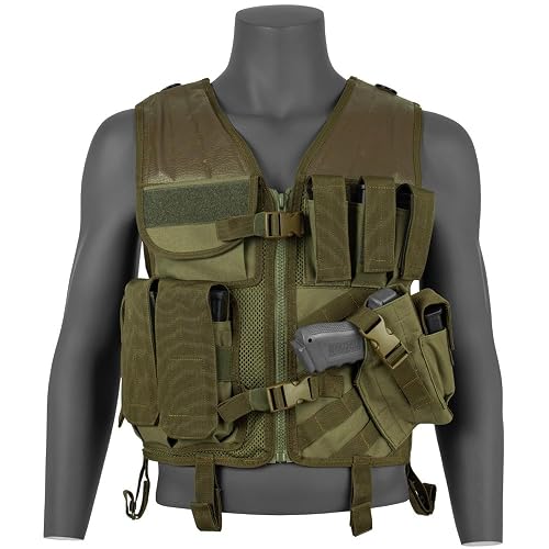 Big & Tall Assault Cross Draw Vest Olive Drab 2Xl/3Xl