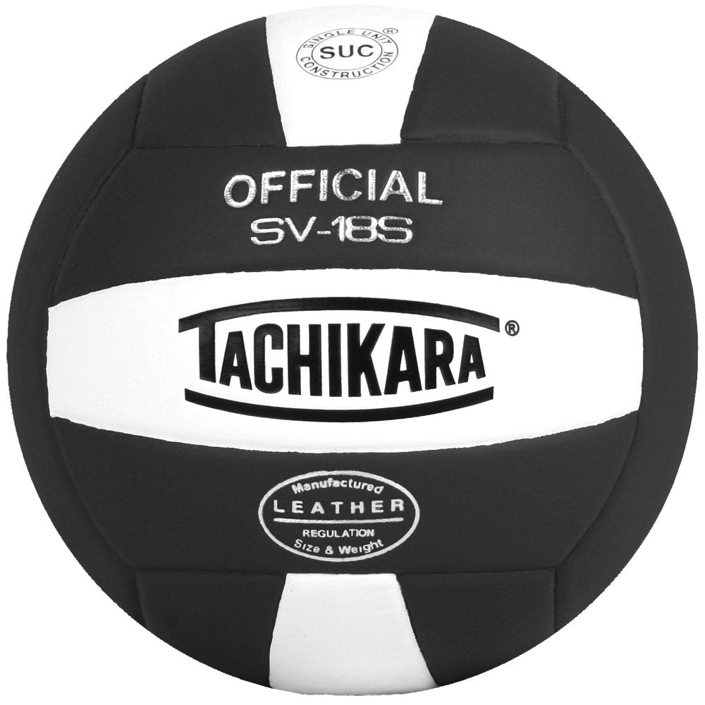 Tachikara Institutional Quality Composite Volleyball, Black-White