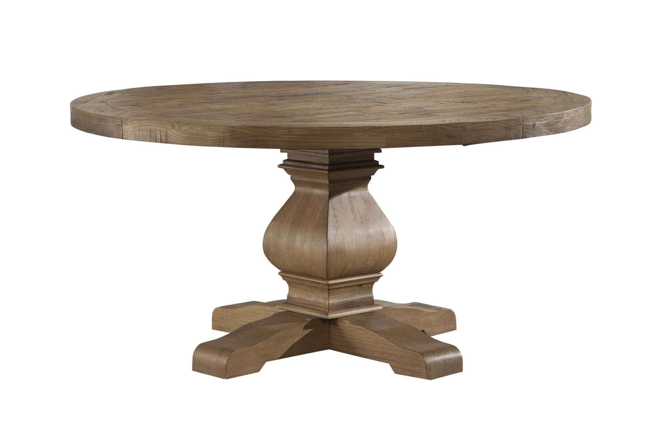 Kensington Round Dining Table, Reclaimed Natural