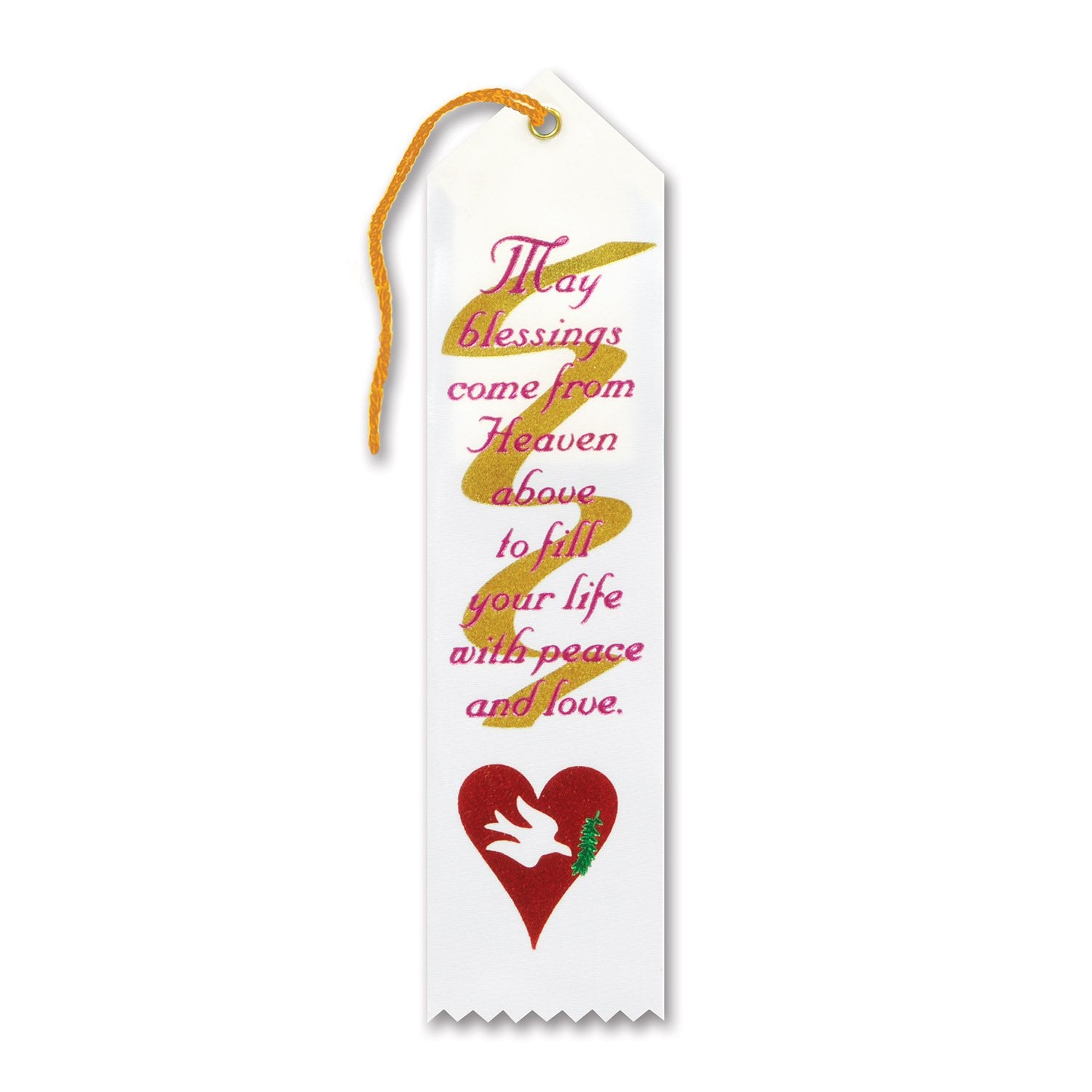 May Blessings Come From Heaven Ribbon (Pack of 6)