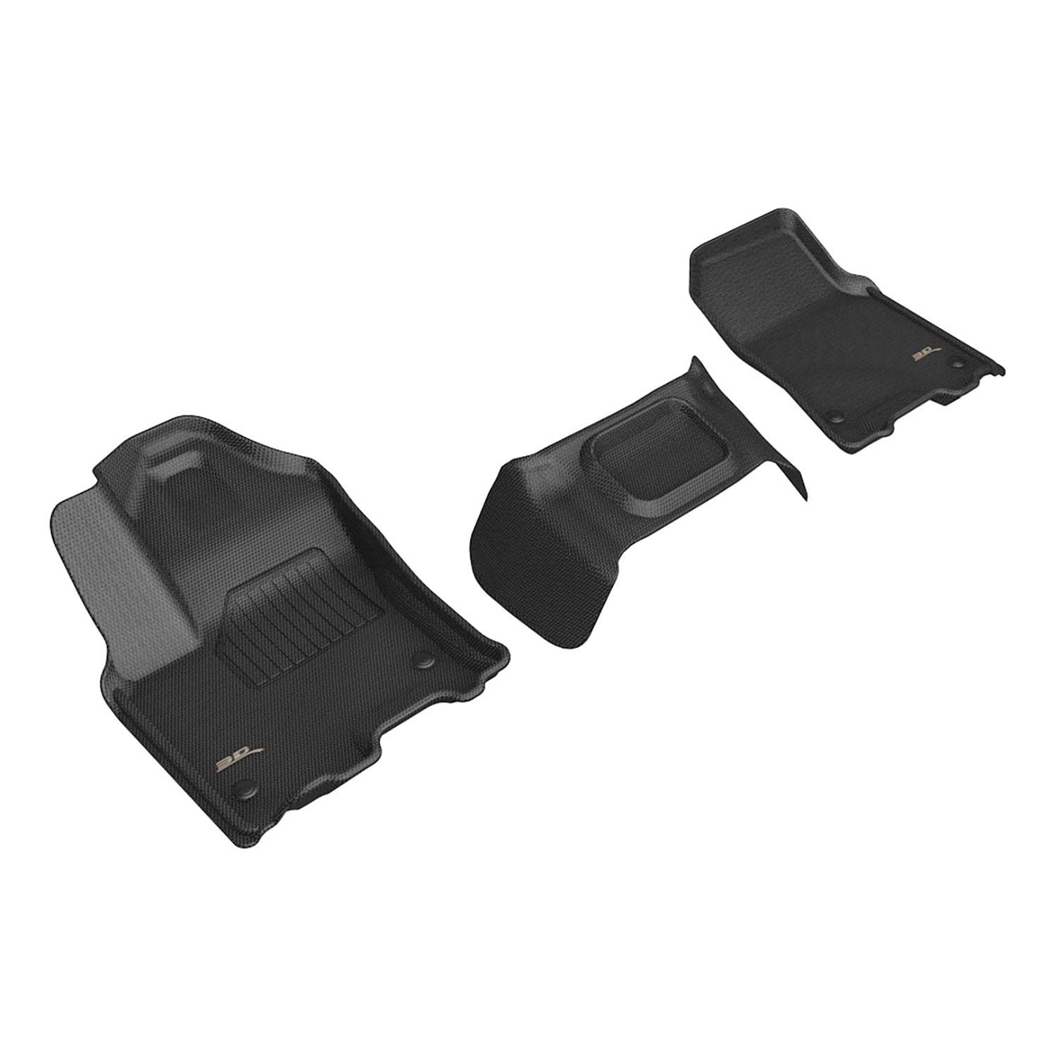 3D MAXpider Compatible with DODGE RAM 1500 CREW CAB 2025-2026 BENCH SEAT KAGU BLACK R1