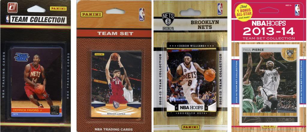 NBA Brooklyn Nets 4 Different Licensed Trading Card Team Sets