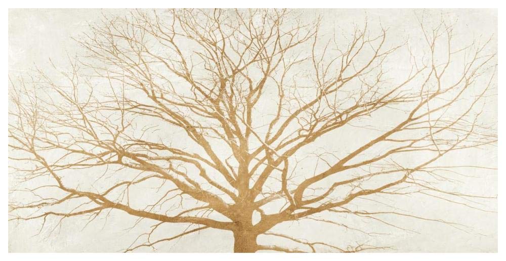 Tree of Gold-Paper Art-62x32”