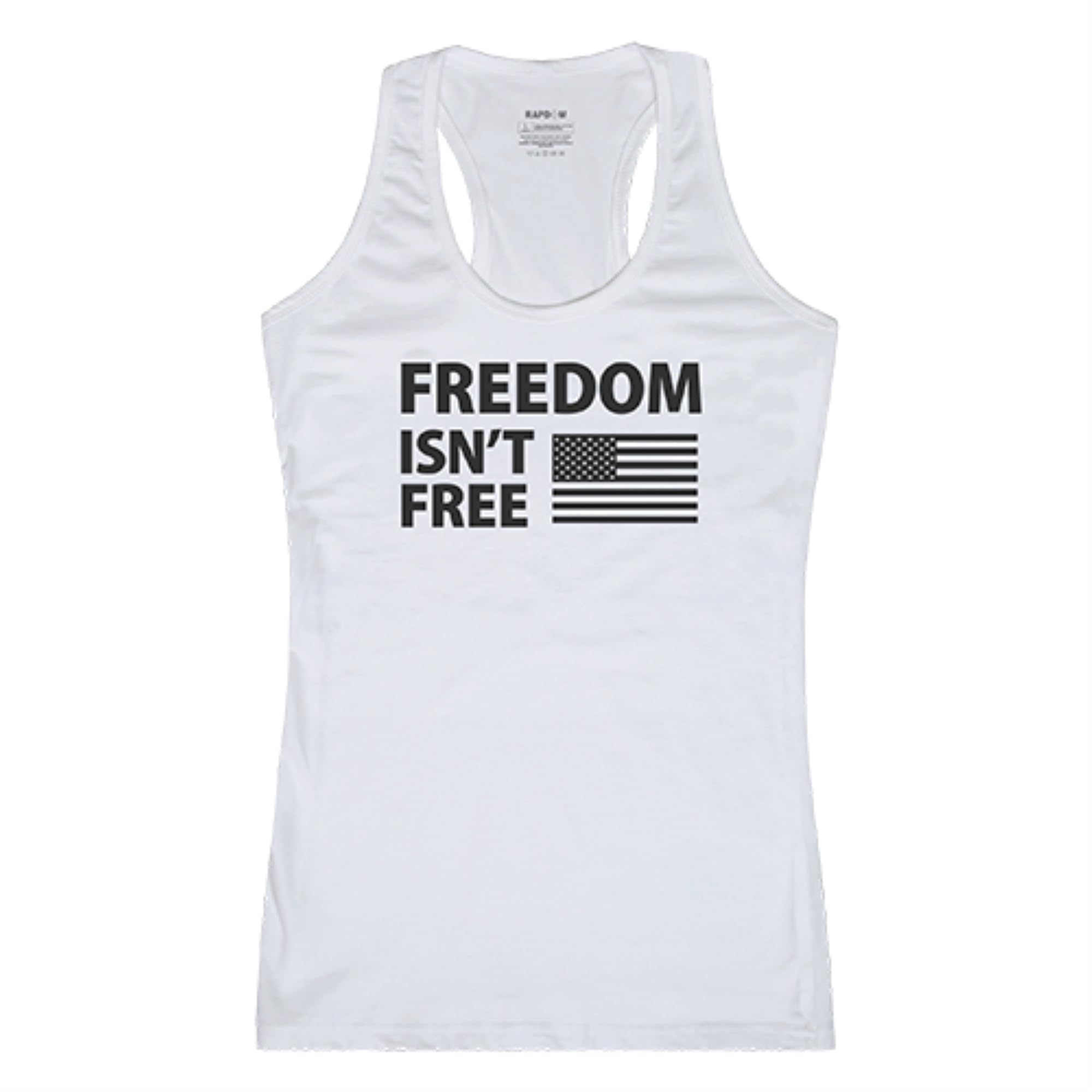 WomensGraphicTank,Freedom Isnt, White, M