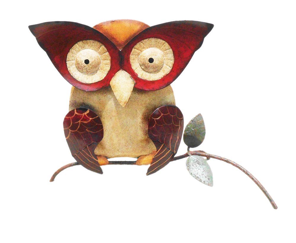 D-ART COLLECTION, INC Iron Owl  Dcor Large