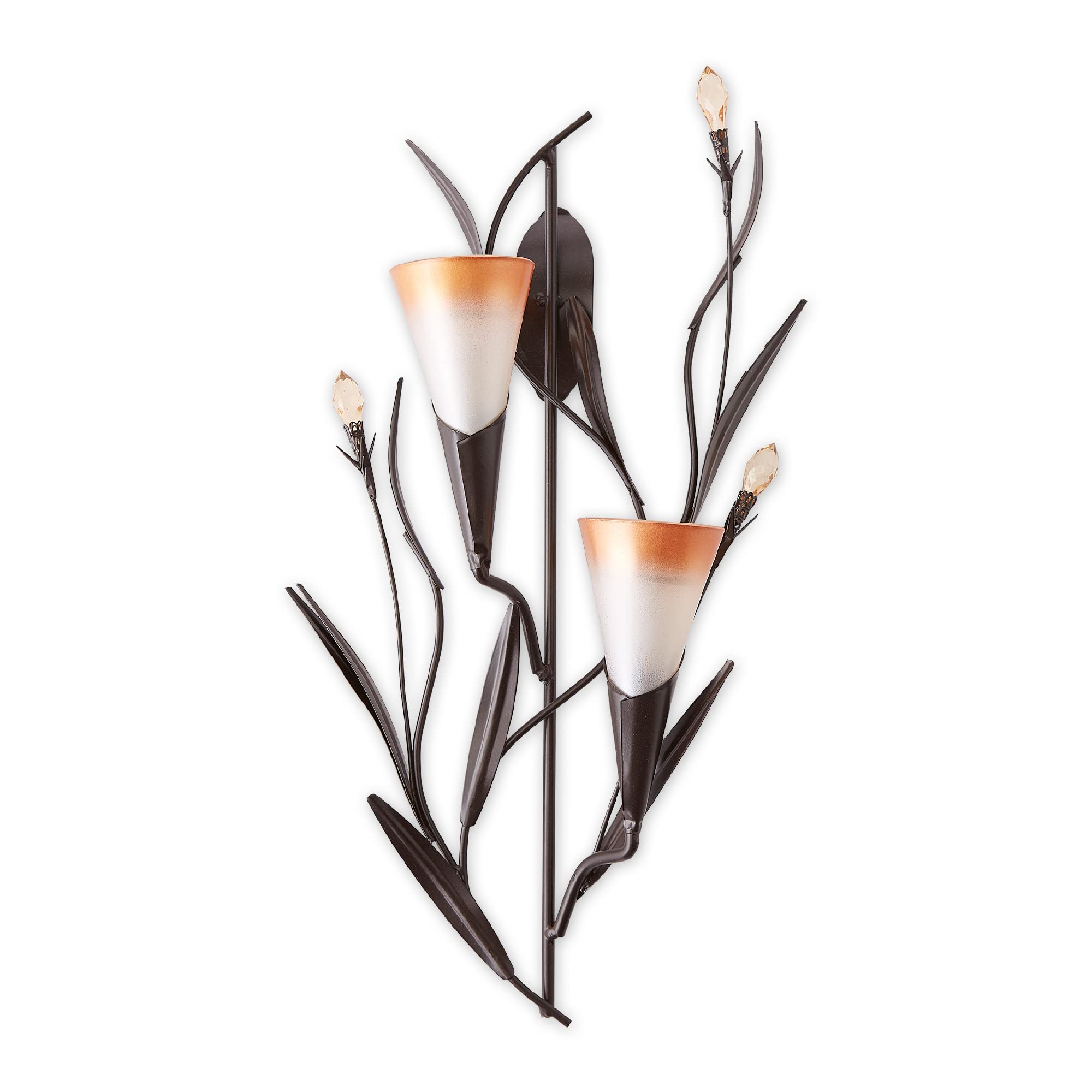 DAWN LILIES CANDLE WALL SCONCE