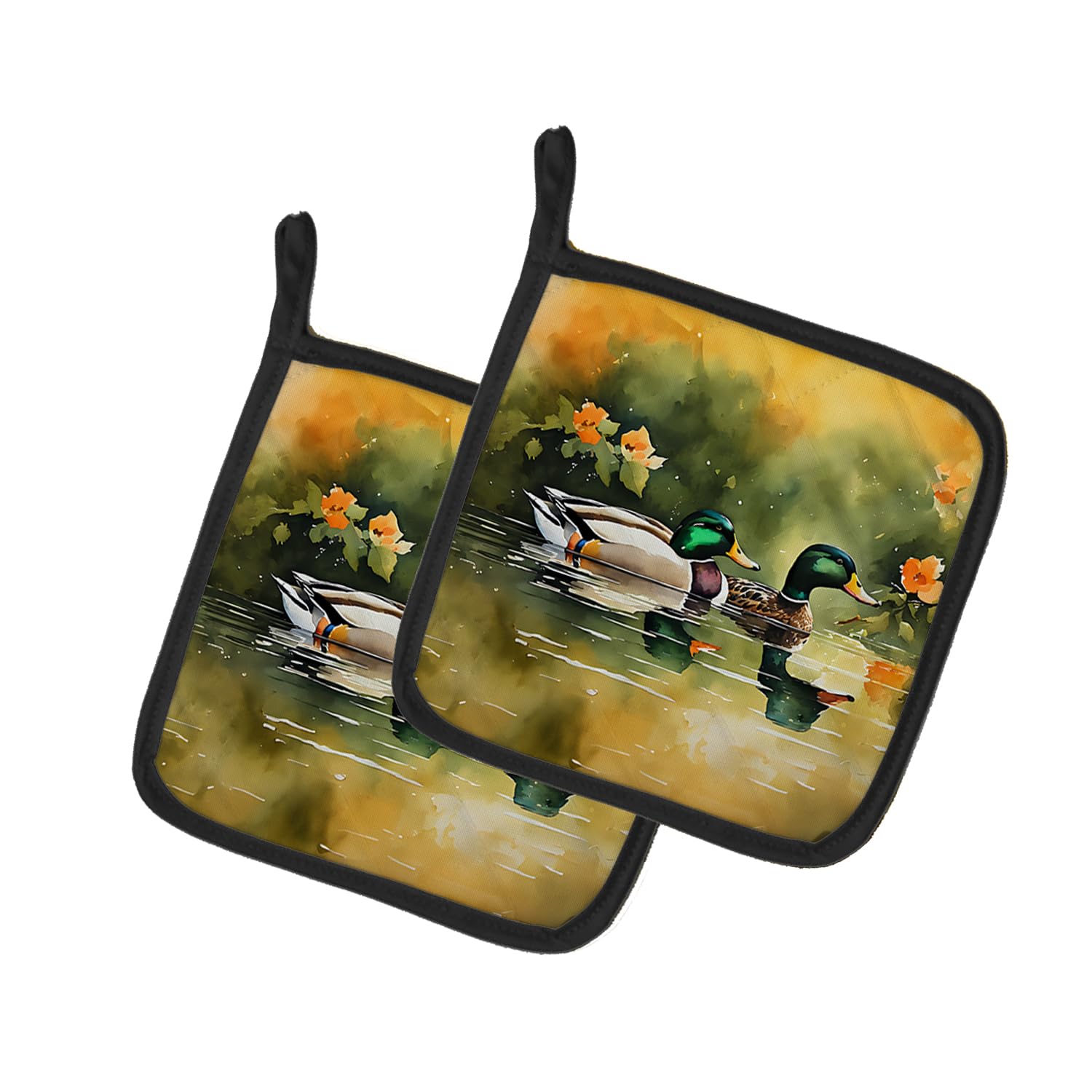 Mallard Pair of Pot Holders