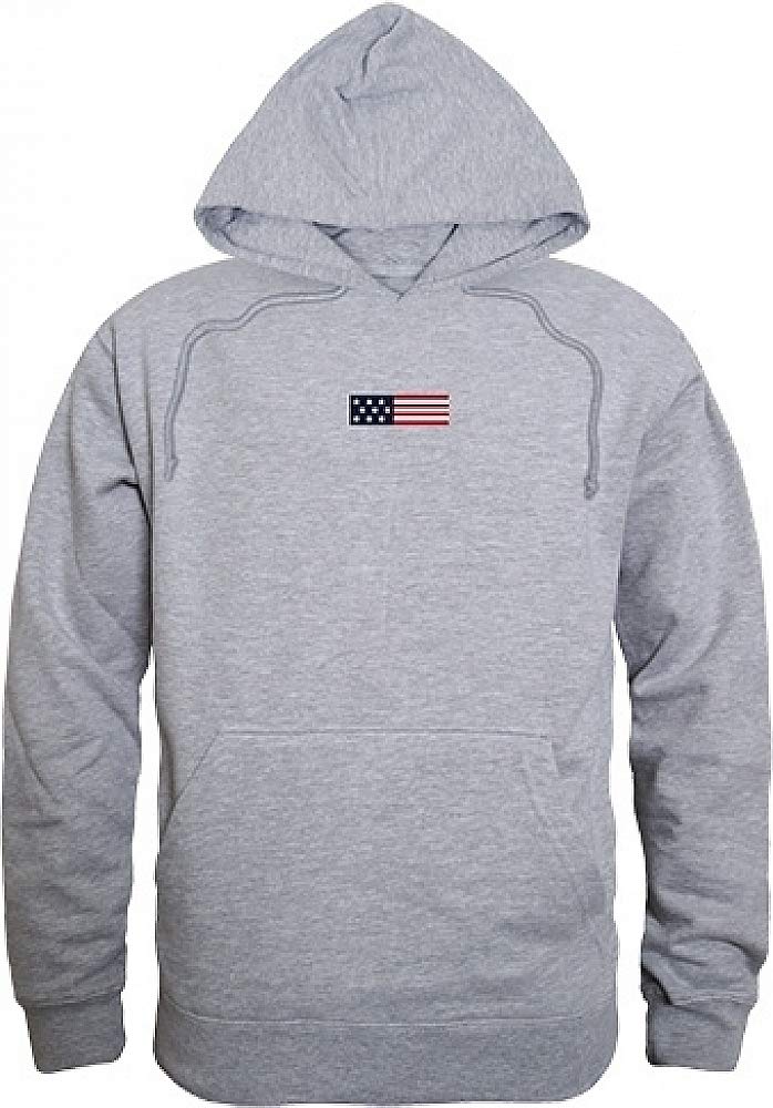 Graphic Pullover, US Flag 1, H.Grey, S