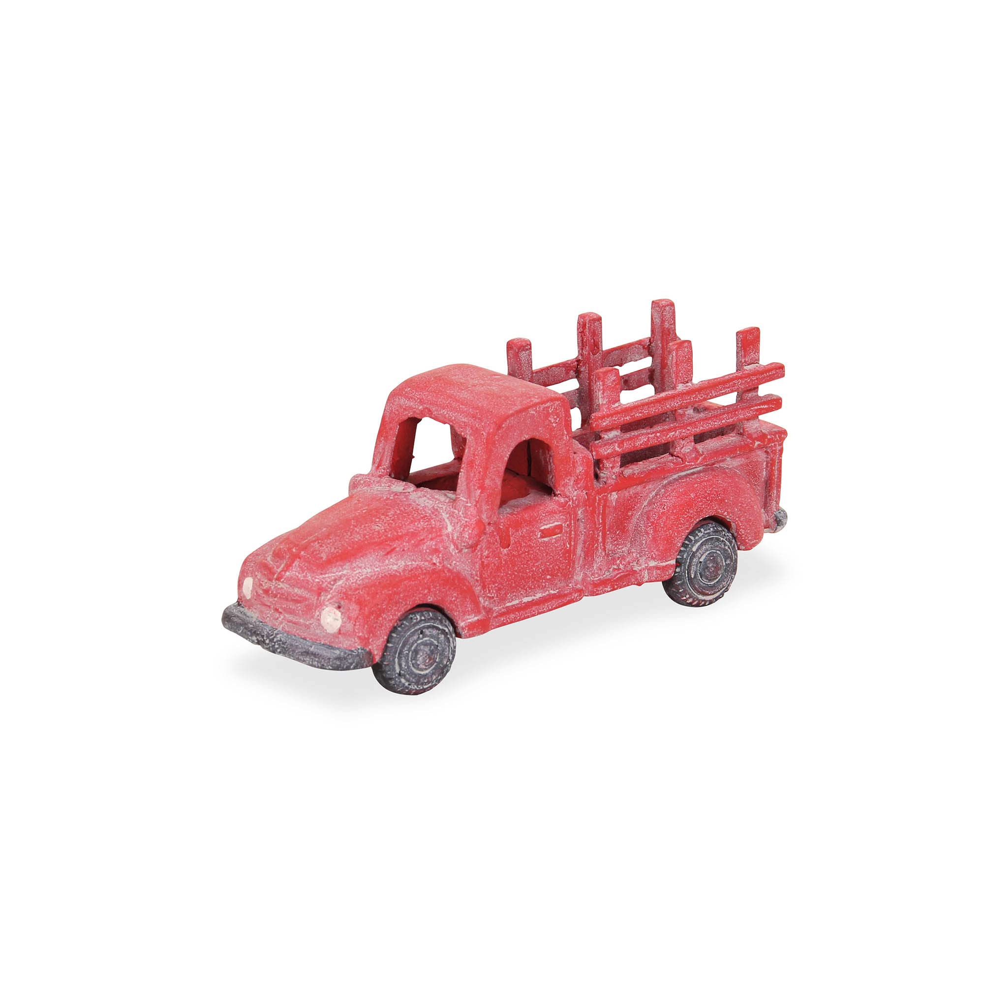 Menica Rustic Cast Iron Red Truck Decor