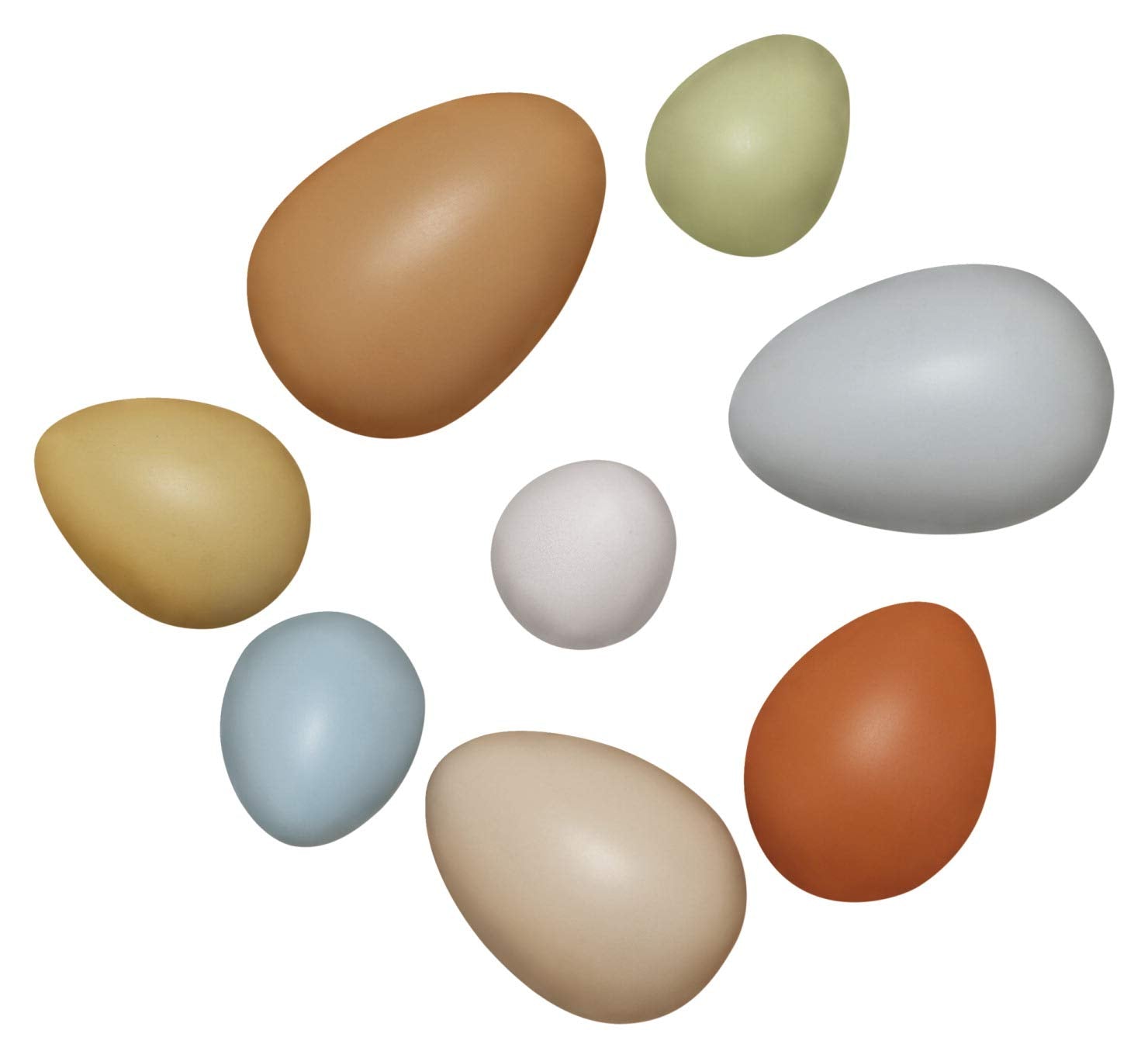 Size-Sorting Eggs, Set of 8