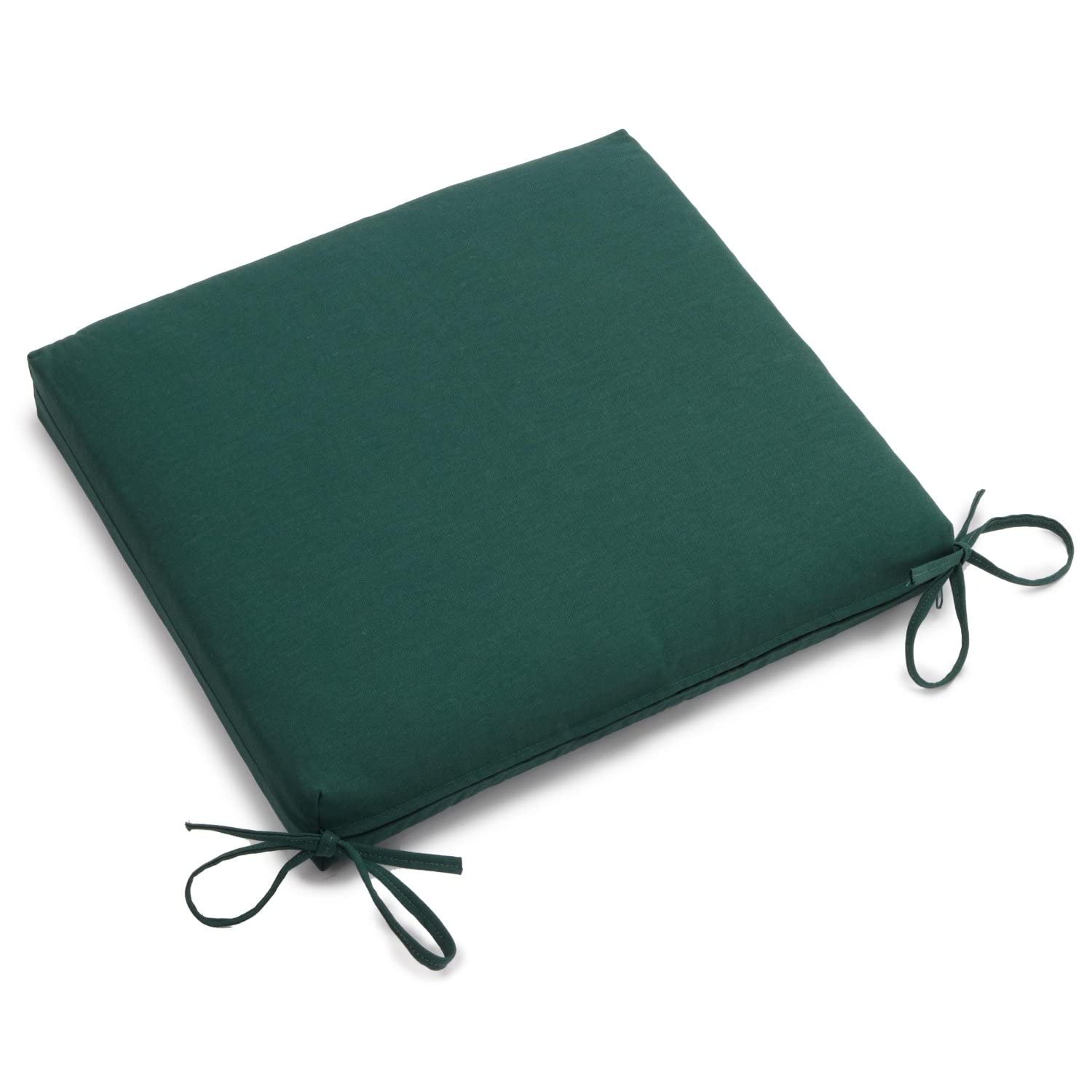 20-inch by 19-inch Twill Chair Cushion  - Forest Green